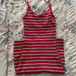 Brandy Meliville Striped Bodycon dress